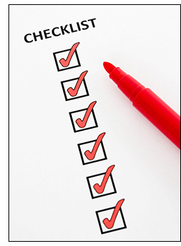red checklist